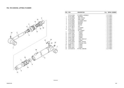 Komatsu WB93R-5E0 Backhoe Parts Catalog - Image 10