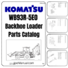 Komatsu WB93R-5E0 Backhoe Parts Catalog