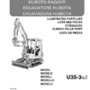 Kubota U35-3A3 Excavator Parts Catalog - Image 2