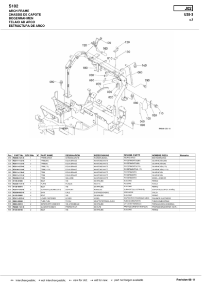 Kubota U35-3A3 Excavator Parts Catalog - Image 9