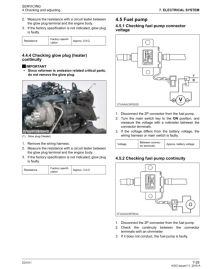 Kubota ZD1511 Zero Turn Mower Workshop Manual - Image 19