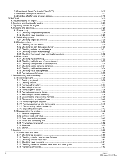 Kubota ZD1511 Zero Turn Mower Workshop Manual - Image 9