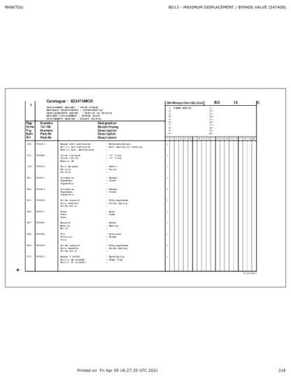 Manitou 180 ATJ E3 Aerial Work Platform Parts Catalog - Image 13