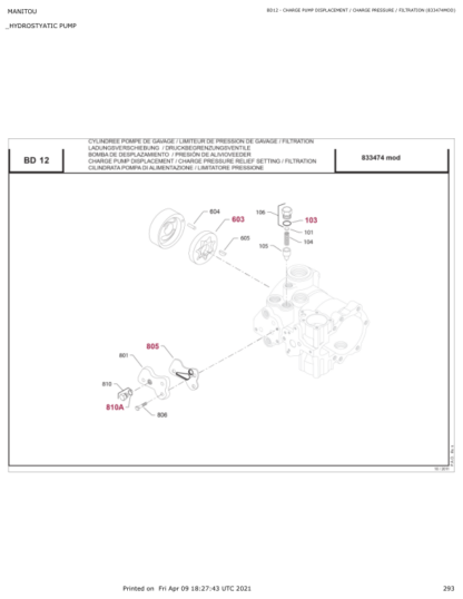 Manitou 180 ATJ E3 Aerial Work Platform Parts Catalog - Image 16