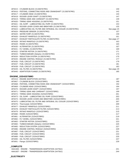 Manitou M26 M30 M40 M50 Forklift Parts Catalog - Image 7