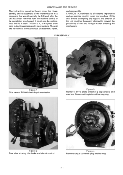 Manitou MC 40 50 60 70 Powershift Forklift Repair Manual - Image 6