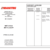 Manitou MRT 2150 MRT-X2150 Plus Telescopic Parts Catalog - Image 2