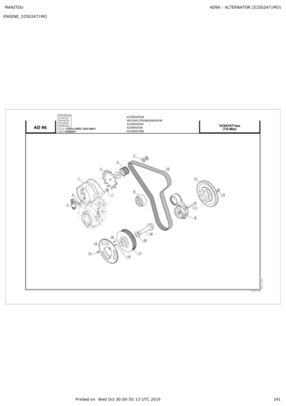 Manitou MT 732 932 ST3B Parts Catalog - Image 13