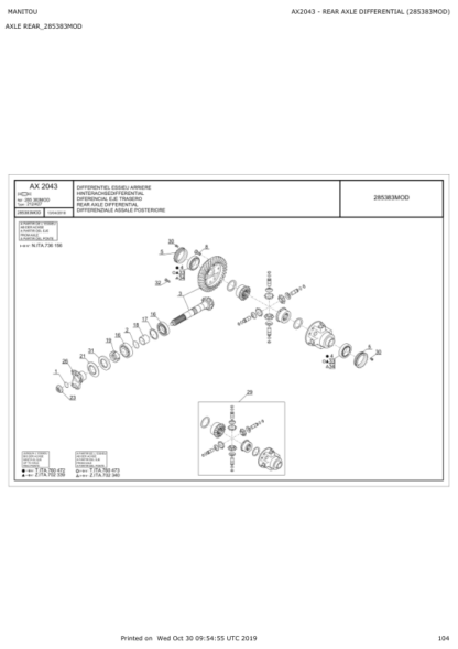 Manitou MT 732 932 ST3B Parts Catalog - Image 10