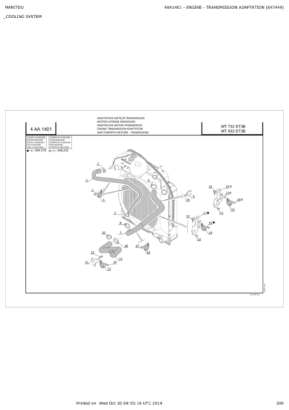 Manitou MT 732 932 ST3B Parts Catalog - Image 14