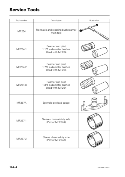 Massey Ferguson 4300 Series Tractor Workshop Manual - Image 7
