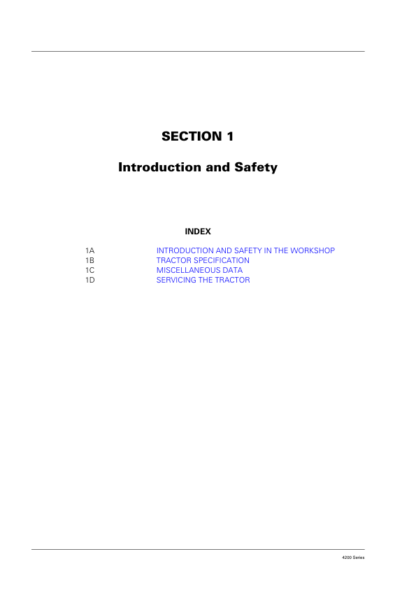 Massey Ferguson 4300 Series Tractor Workshop Manual - Image 3