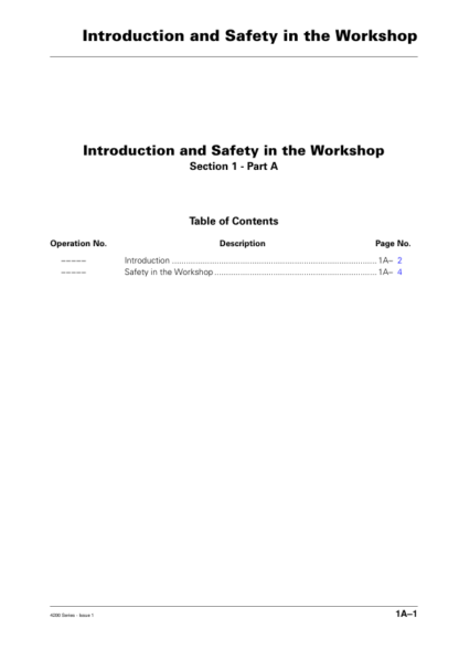 Massey Ferguson 4300 Series Tractor Workshop Manual - Image 4
