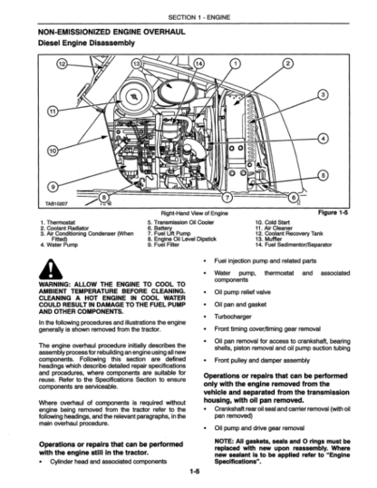 New Holland 555E 575E 655E 675E Backhoe Repair Manual - Image 8