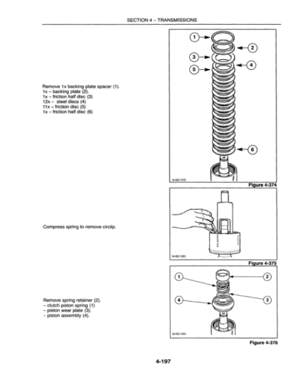 New Holland 555E 575E 655E 675E Backhoe Repair Manual - Image 16