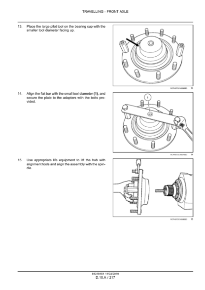 New Holland T8010 T8020 T8030 T8040 T8050 Tractors Service Manual - Image 9