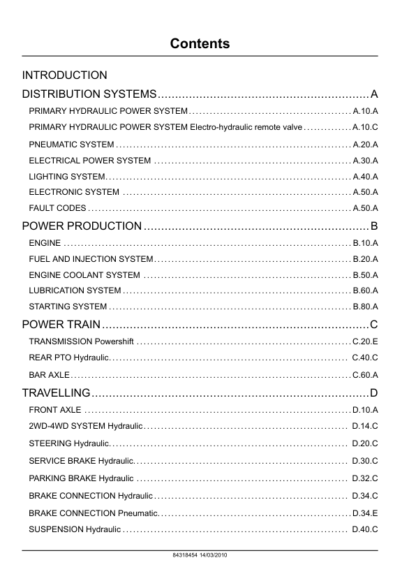 New Holland T8010 T8020 T8030 T8040 T8050 Tractors Service Manual - Image 3
