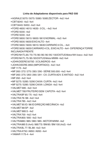 PAD 500 500E Parts Catalog - Image 6