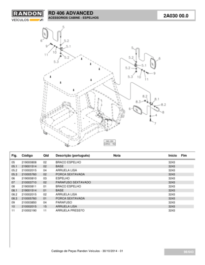 Randon RD406 Advance Backhoe Loader Parts Catalog - Image 9
