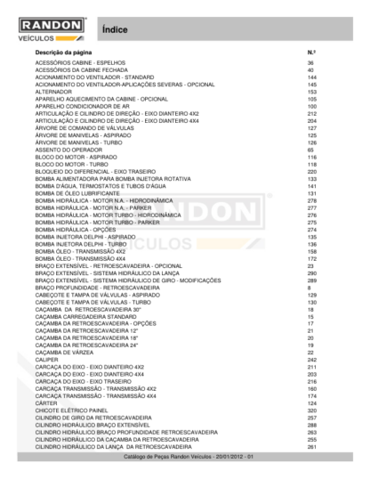 Randon RD406 Backhoe Loader Parts Catalog - Image 7