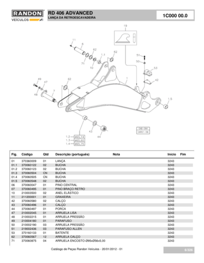 Randon RD406 Backhoe Loader Parts Catalog - Image 16