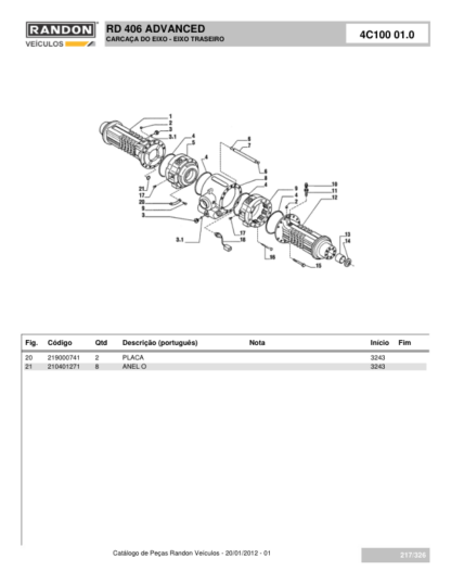 Randon RD406 Backhoe Loader Parts Catalog - Image 12