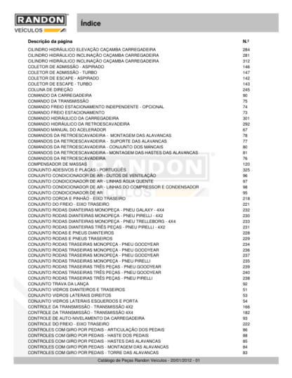 Randon RD406 Backhoe Loader Parts Catalog - Image 8