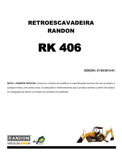 Randon RK406 Backhoe Loader Parts Catalog - Image 2