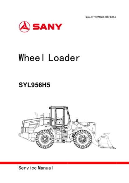SANY SYL956H5 Wheel Loader Service Manual - Image 2