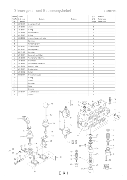 Schaeffer 450T 450TS Wheel Loader Spare Parts List - Image 7