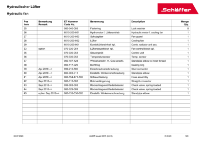 Schaeffer 6680T Wheel Loader Spare Parts List - Image 10