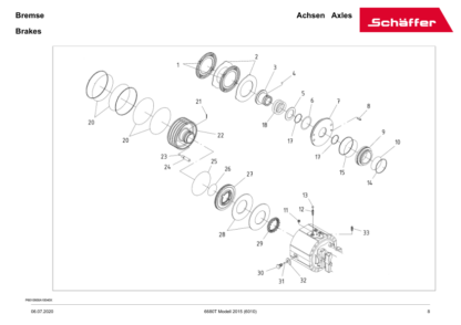 Schaeffer 6680T Wheel Loader Spare Parts List - Image 9