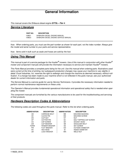 Shibaura S773L Tier4 Diesel Engine Parts Manual - Image 6