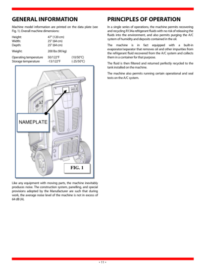 Snap-on EEAC330 R134a Refrigerant Recovery Recycle Recharge Station User Manual - Image 4