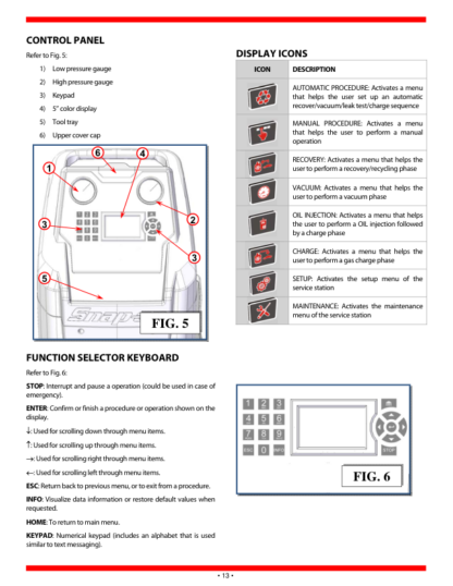 Snap-on EEAC330 R134a Refrigerant Recovery Recycle Recharge Station User Manual - Image 11