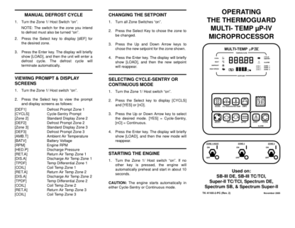 Thermo King Multi-Temp µP-IV Microprocessor Pocket Card - Image 2