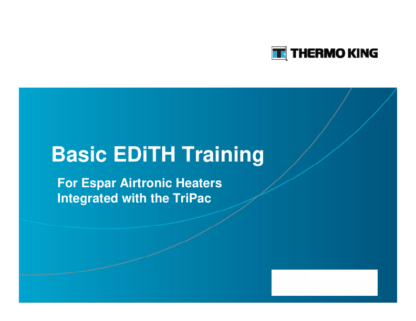 Thermo King TriPac Basic EDiTH Training Manual - Image 2