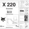 Bobcat X220 Excavator Service Manual SN 508211999