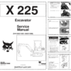 Bobcat X225 Excavator Service Manual SN 508311001 508311999