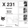 Bobcat X231 Excavator Service Manual SN 508911999