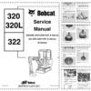 Bobcat 320 320L 322 Excavator Service Manual SN 223811001 223511001