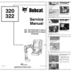 Bobcat 320 322 Excavator Service Manual SN 223911001 224011001
