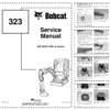 Bobcat 323 Excavator Service Manual SN 562411001 (11-06)