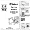 Bobcat 325 328 Excavator Service Manual SN 232511001 232411001