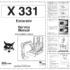 Bobcat X331 Excavator Service Manual SN 511920001