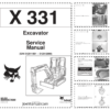 Bobcat X331 Excavator Service Manual SN 512911001 512912999