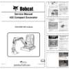 Bobcat 425 428 Excavators Service Manual SN A1HW11001