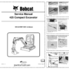 Bobcat 425 Excavator Service Manual SN A1HW11001