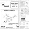 Bobcat 444 500 600 Skid Steer Loaders Service Manual Supplement
