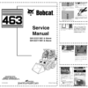 Bobcat 463 Loader Service Manual SN 522211001 522111001